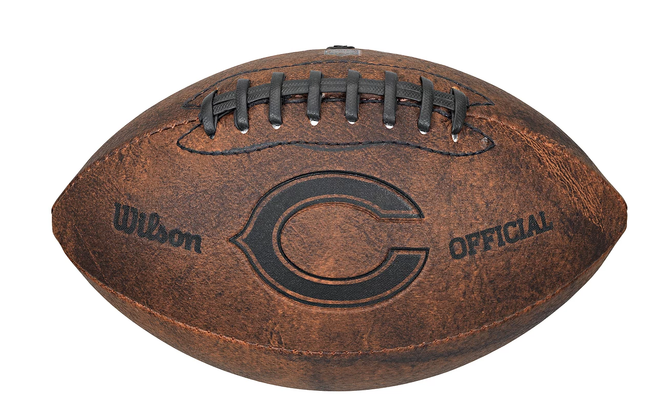 Chicago Bears 9" Throwback Football Vintage logo