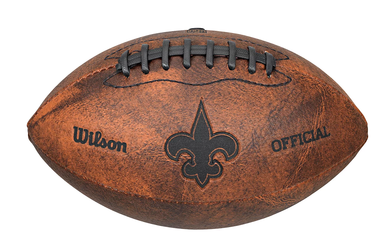 New Orleans Saints 9" Throwback Football Vintage logo