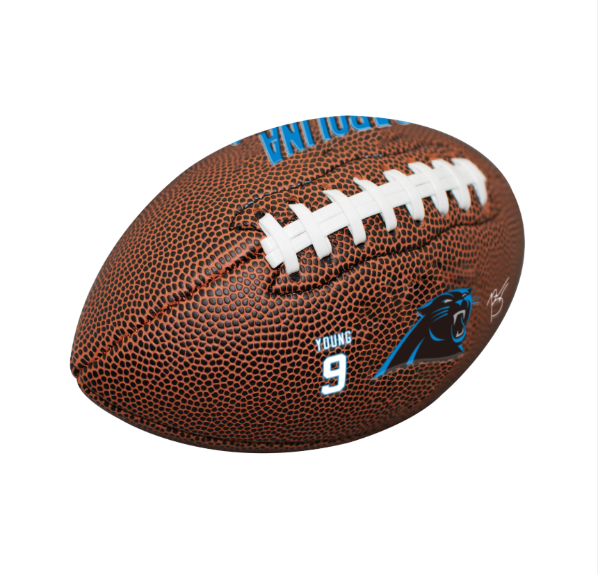 Carolina Panthers 9" Player Football (Young)