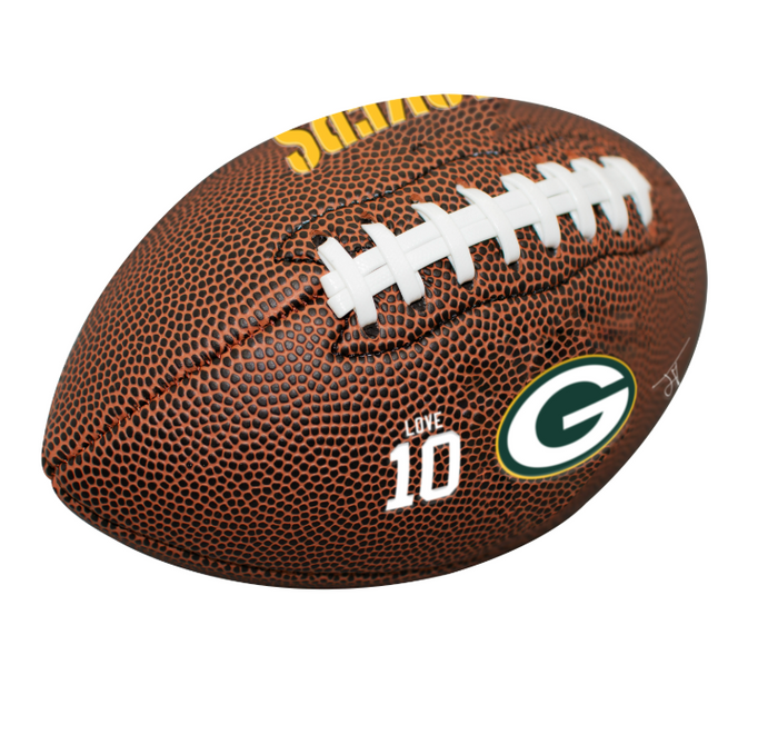 Green Bay Packers 9" Player Football (Love)