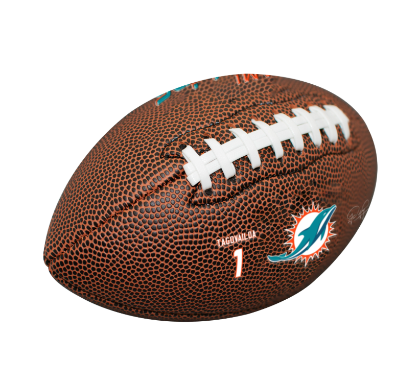 Miami Dolphins 9" Player Football (Tagovailoa)