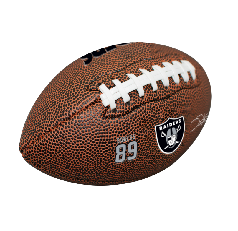 Oakland Raiders 9" Player Football (Bowers)