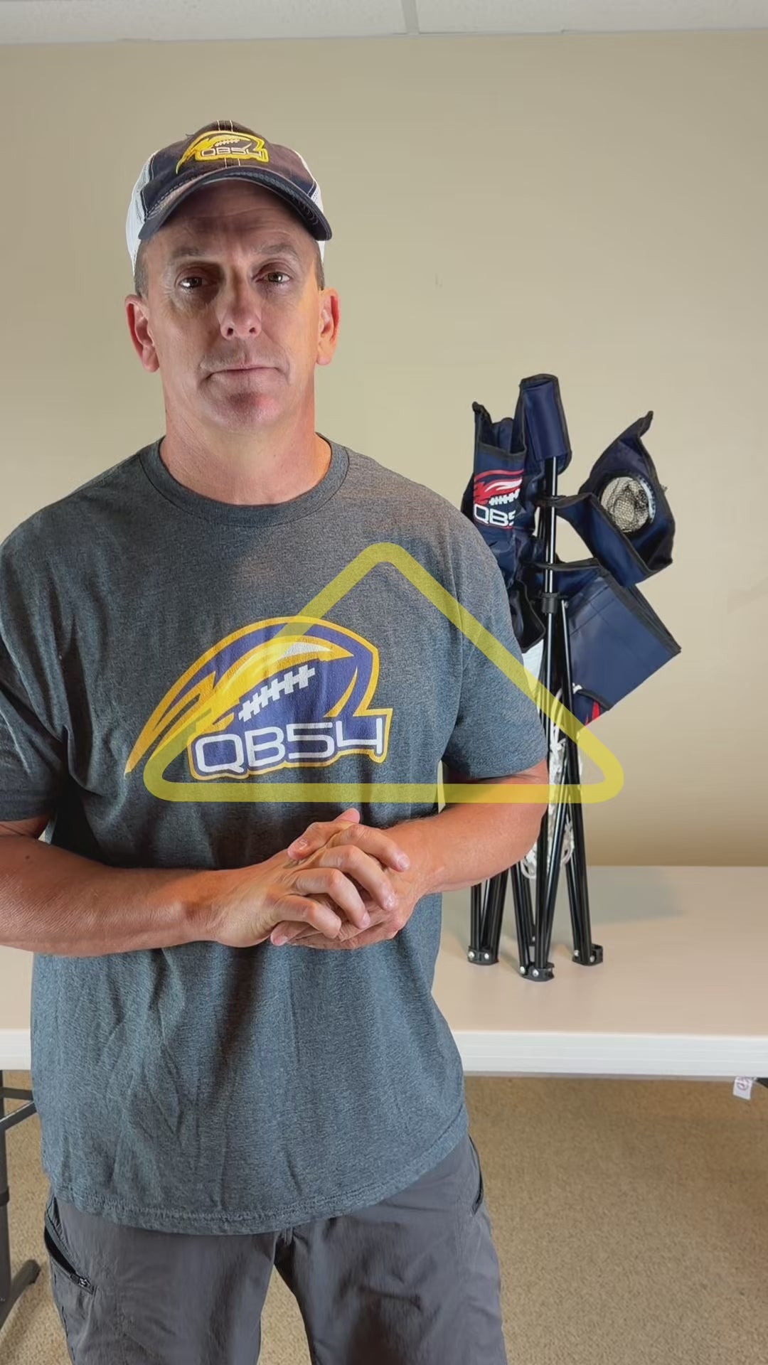 Load video: Backyard Football Game - QB54 Black edition