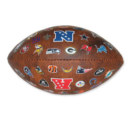 Vintage Bundle -Official NFL 32 Logo Football and Scoring Kit
