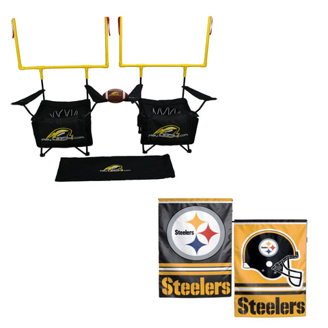 steeler bundle - contains 1   game and 1 pittsburgh steeler flag